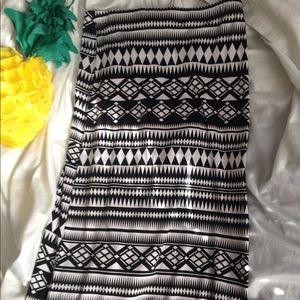 Open side maxi skirt